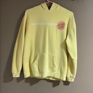 COPY - Light yellow and pink Santa Cruz hoodie